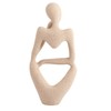 Thinker Statue Synthetic Resin Fine Polishing Unique Hollow Design Abstract
