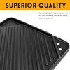 GGC Cast Iron Reversible Griddle, Double-sided Griddle pan for Indoor