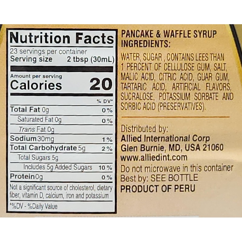 3 Pack of Pancake and Waffle Syrup Forrelli Gluten Free