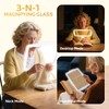 10X LED Magnifying Lamp, Rechargeable Hands-Free Desk Lamp with Brightness
