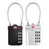 ZHEGE Suitcase Padlocks, TSA Approved Luggage Locks with Open Indicator,