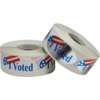 I Voted Stickers 2 x 1 Oval Shape Bulk Pack