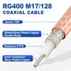 Eightwood RG400 RF Coax Cable M17/128 Double Shield Coaxial Cable