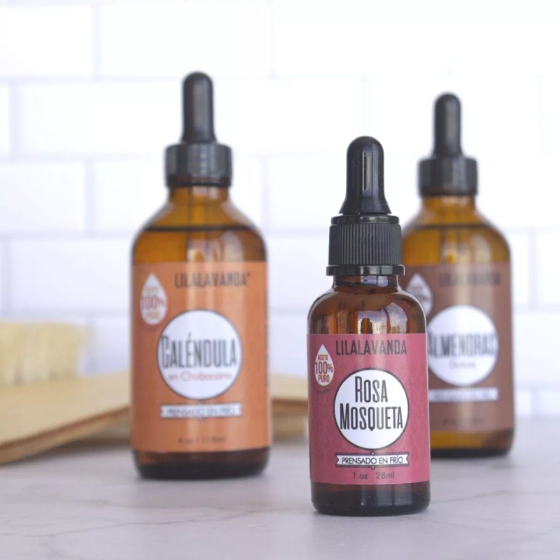 LilaLavanda Aceite De Rosa Mosqueta 100% Orgánico, Virgen, Prens En
