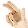 ZEONHAK 4 Pack 11.8 Inches Flexible Wooden Hand Model, Moveable