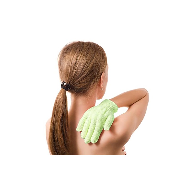 Btyms Pcs Shower Exfoliating Gloves Hand Glove Body Scrubber Loofah