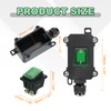 sourcing map Toggle Switch Rocker Button Inline Cord Switch DPST