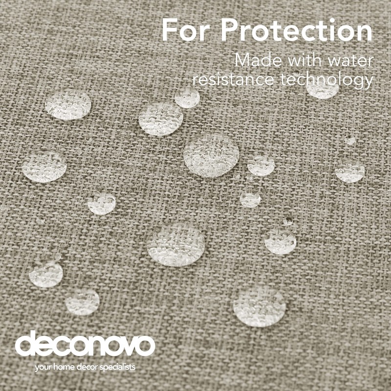 Deconovo - Waterproof Linen Effect Decorative Patio Tablecloth 137 x