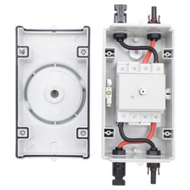 Solar DC Disconnect Switch - HXH 2-in-2-out 1000V IP66 DC Isolator Switch, Versatile for Home, RV, Boat, and Commercial Solar Systems, Suitable for On/Off Grid Applications