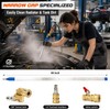 Radiator Cleaning Wand with 1/4''Quick Coupler,Dual Purpose RadiatorFlush Kit for