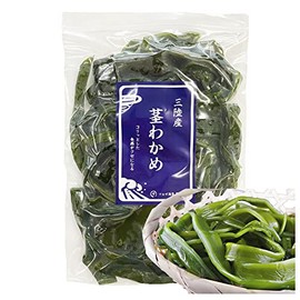Wakame Stem Seaweed, Made in Sanriku, 10.6 oz (300 g), Salted Stem Seaweed, Crunchy