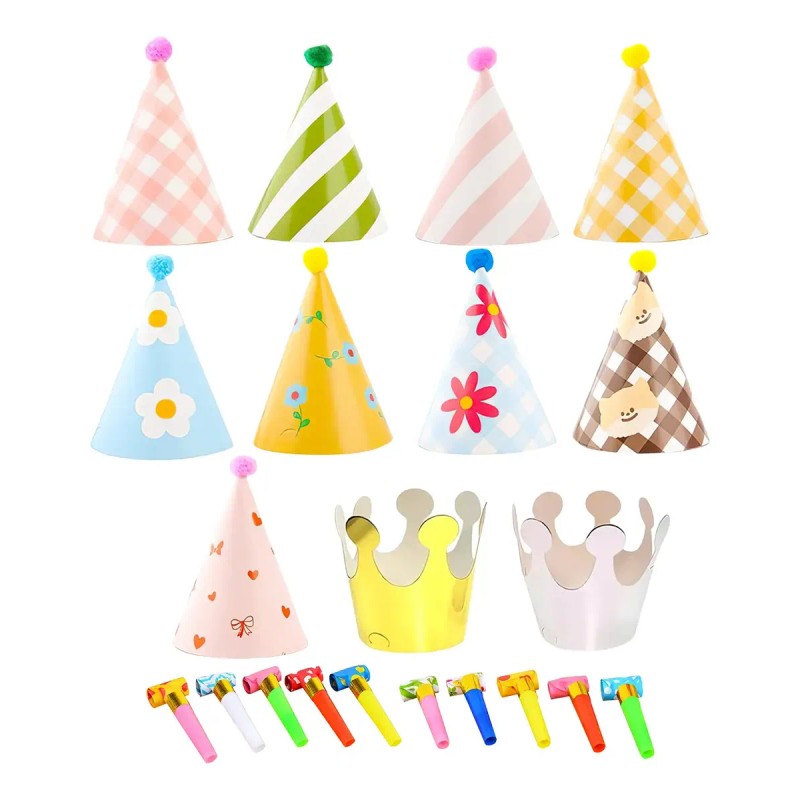 11 Piezas Gorros De Cumpleaños Gorros De Fiesta Gorritos