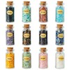 KHOCOEE 12 Different Gemstone Bottles Chip Crystals and Healing Stone,