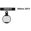 EBC Brakes CFA615 Disc Brake Pads, Compatible with Tektro Lyra/IOX.11,