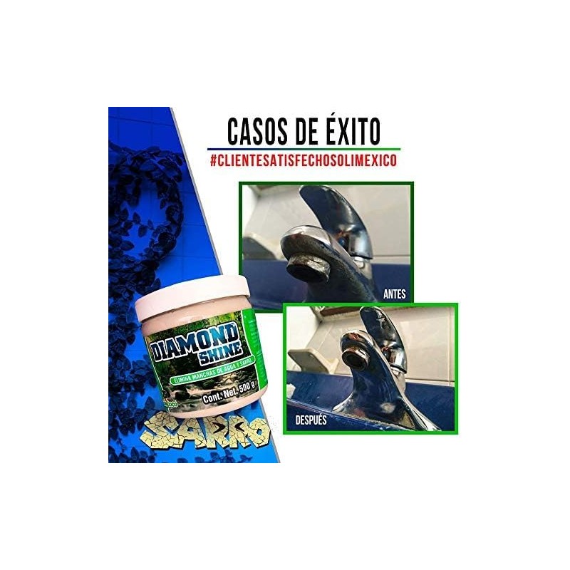 DIAMOND SHINE CREMA PULIDORA PROFESIONAL QUITA SARRO 500 GRAMOS