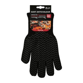 I LOVE BBQ - Heat Resistant Glove, Heat Protection Glove - Ambidextrous - Non-Slip - Size 10 - Protection Against Heat up to 250°C - Do not bring into direct contact with a flame