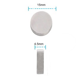 Yizhet Neodymium Magnets, Pack of 20 Round Magnets Approximately 7 kg Tensile Force, Suitable for Arts, Crafts, Hobby, Home and Office Magnets (15 x 4.5 mm)