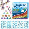 Glitter Stickers for Body, Temporary Body Decals, Fine Glitter Decals