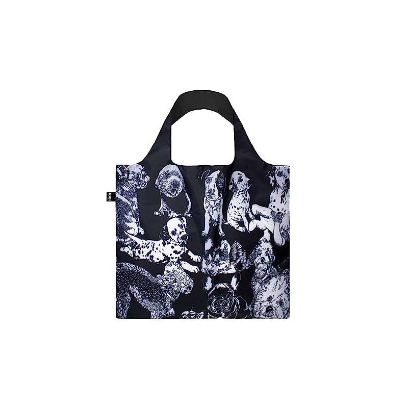 LOQI Bag - Red Poppy Bee - Block Print with