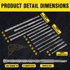 17Pcs Rotary Hammer Drill Bits & Chisels, SDS Plus Bits,