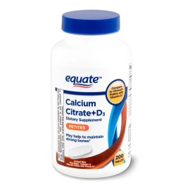 Equate Salud Huesos Citrato De Calcio + D3 200 Tabs Calcium