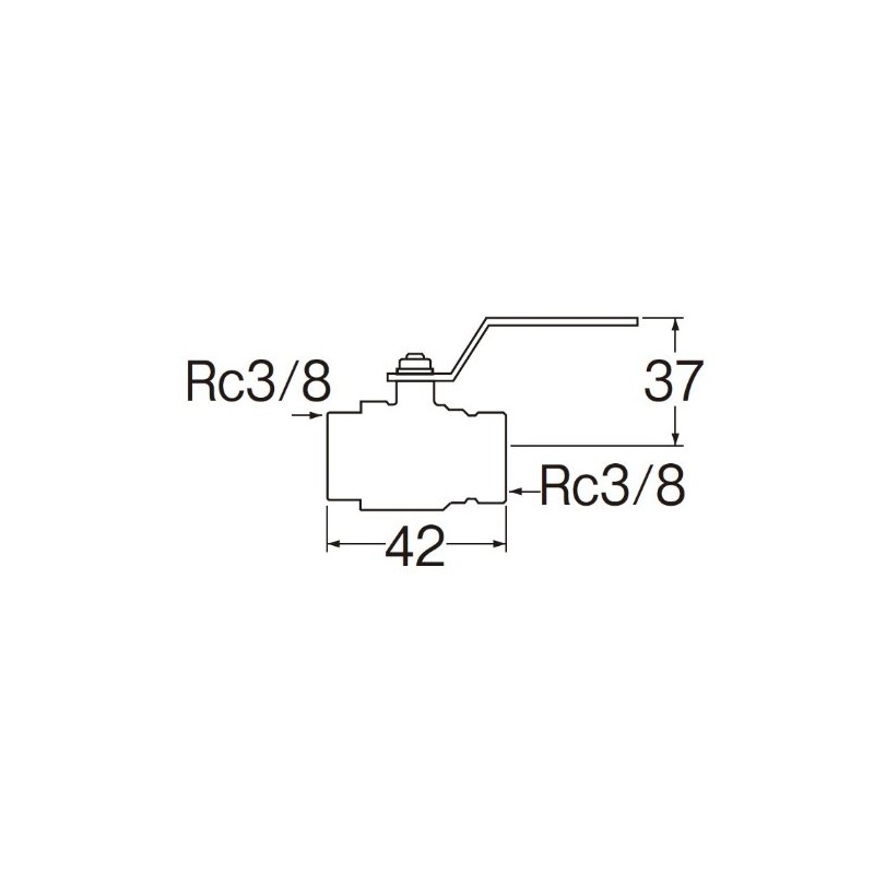 SANEI Ball Valve F Type Nominal 10