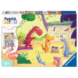 Ravensburger Children's Puzzle & Play 05675 Dinosaur in Summer 2 x 24 Pieces Puzzle for Children from 4 Years