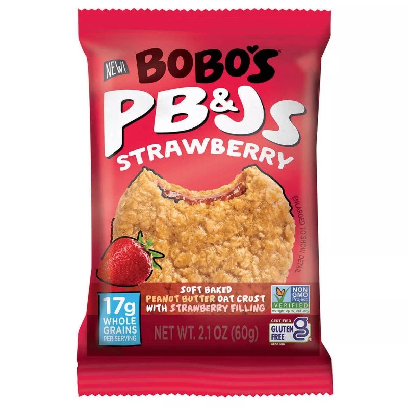 Bobo's PB&Js Oat Sandwich Bar, Variety Pack, 2.1 oz, 20-count