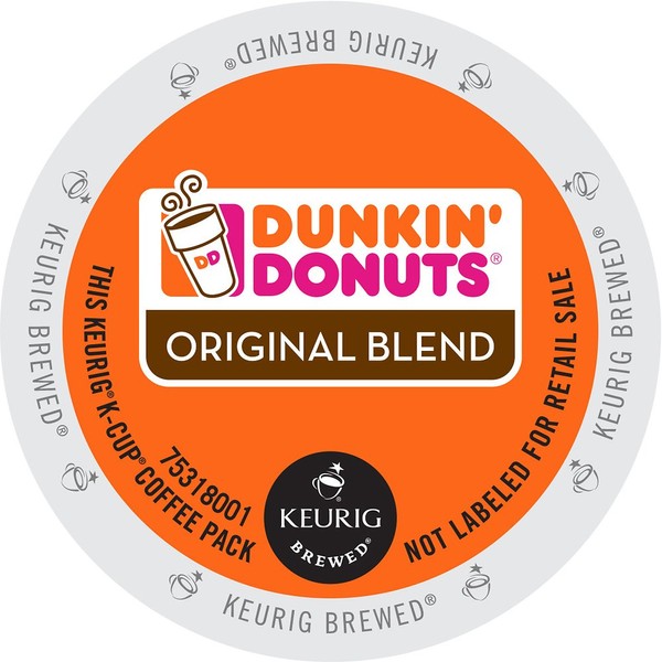 Dunkin Donuts Original Blend K-Cup Pods, 44 Cups (2 Pack)