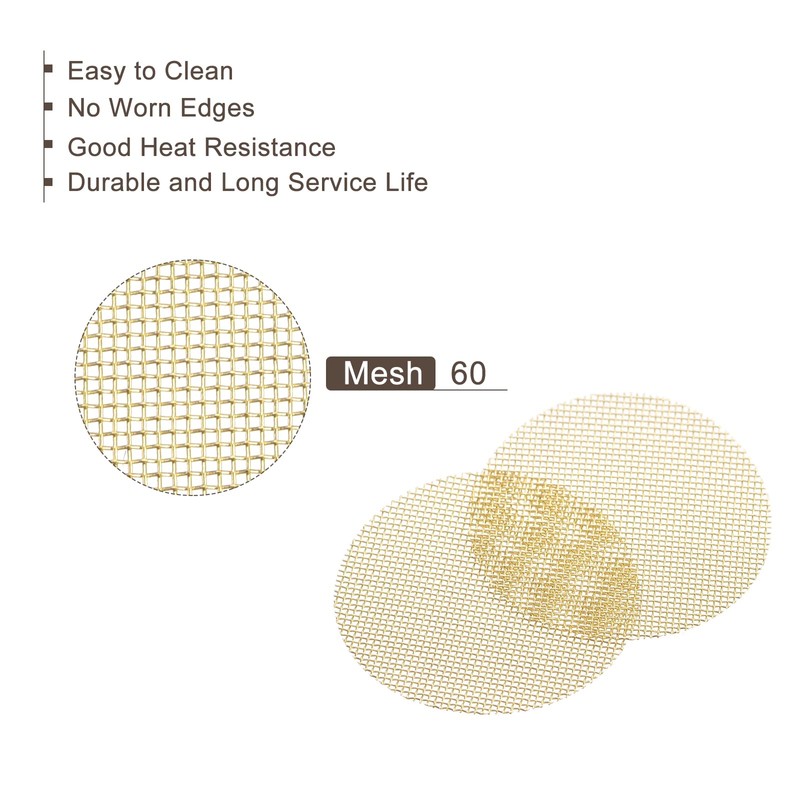 MECCANIXITY Pipe Screen Brass Screens, 3/4 Inch(19mm) Diameter for Pipe