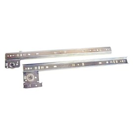 Knape & Vogt 22in Side Drawer Guide Zinc Plated Steel