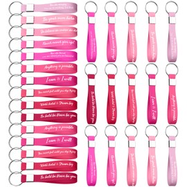 30 Pcs Inspirational Keychains Motivational Keyrings Employee Appreciation Gift End of Year Student Gift from Teacher Thank You Key Chains Back to School Gifts for Coworker Team Staff Nurse Volunteer