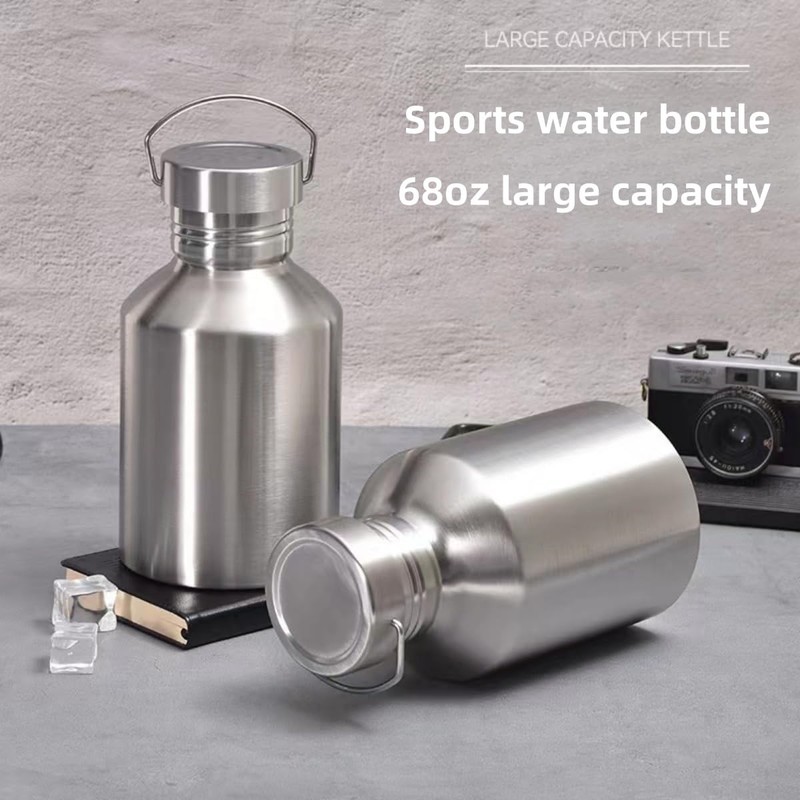 68OZ Stainless Steel Water Bottle with Handle Big Water Bottle