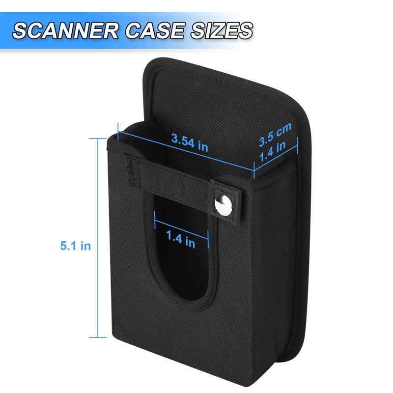 2 Way Barcode Scanner Holster, Rugged Vertical Carrying Case Pouch