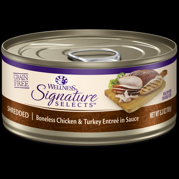 Wellness CORE® Signature Selects® Shredded Chicken & Turkey Cat Wet Food, 5.3 oz