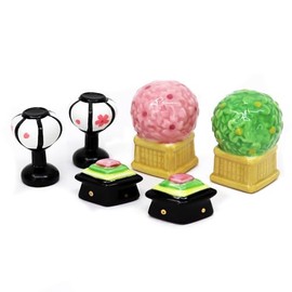 Osaka Choseido Hina Doll Props Mini Hinamochi Mochi Cherry Blossom Tachibana 1.6 inches (4 cm) Tall Tool Single Item, Ceramic Hinamatsuri Hinamatsuri