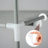 ULTECHNOVO 6 pcs Wardrobe Rod Bracket Adjustable Closet Pole Holder