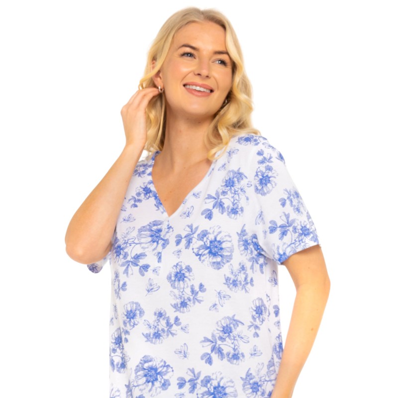 Suzy & Me Plus Size 100% Jersey Cotton Nightshirt (CHINA