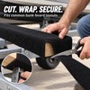 6mm Thick Black Marine Carpet Roll, 16.4FT x 9IN Polyester