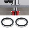 VGOL 5pcs Washbasin Tap Base Ring with Seal ABS Faucet