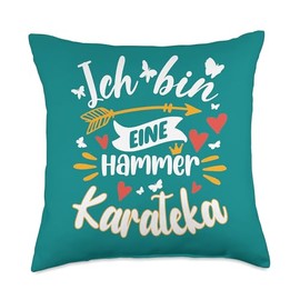 Eine Hammer Karateka Für Damen karate geschenk mädchen Throw Pillow