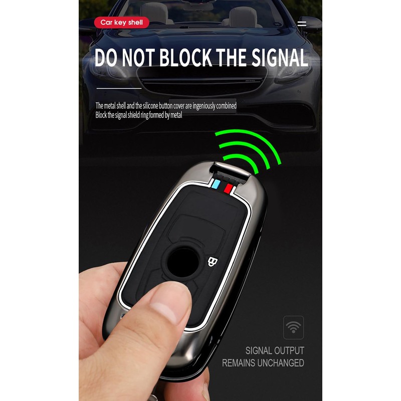 TECART Flip Key Car Key Case Cover Fits Buick Verano