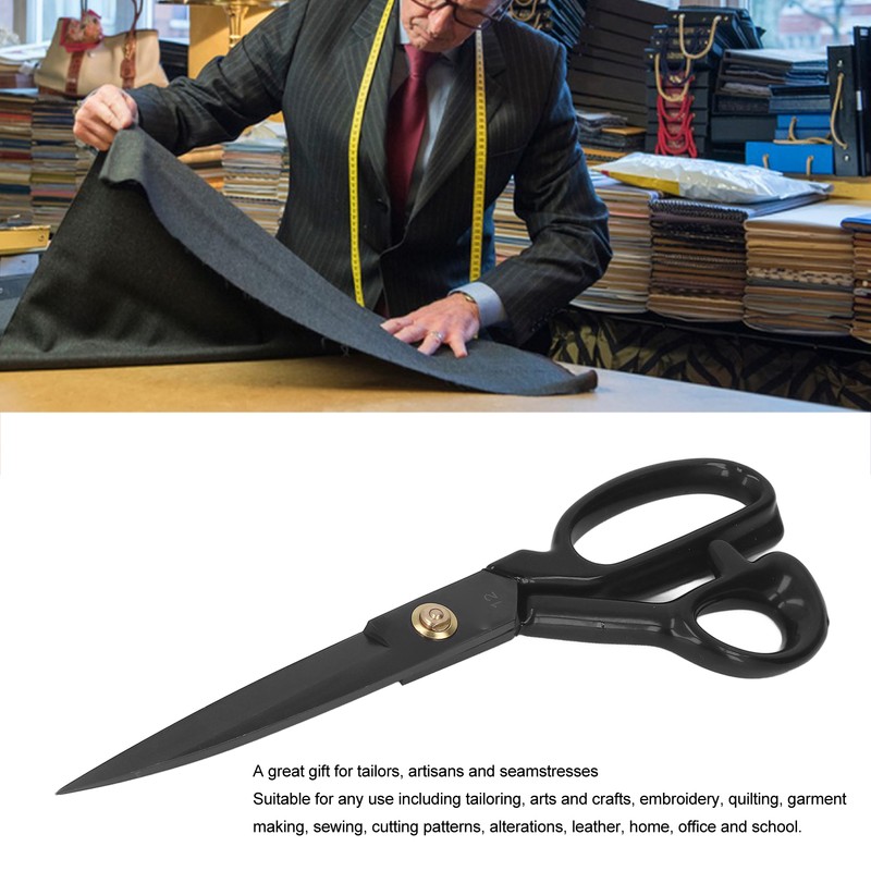 12in Sewing Scissors Professional Heavy Duty High Manganese Steel Craft