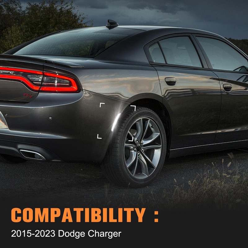 Gempro White LED Side Marker Lights Compatible with Dodge Charger