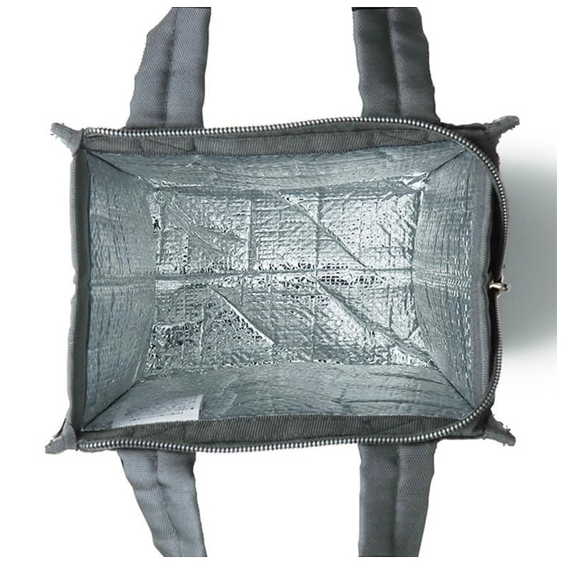 DEAN & DELUCA Cooler Bag, Gray, S, Cooler, Small, Zippered