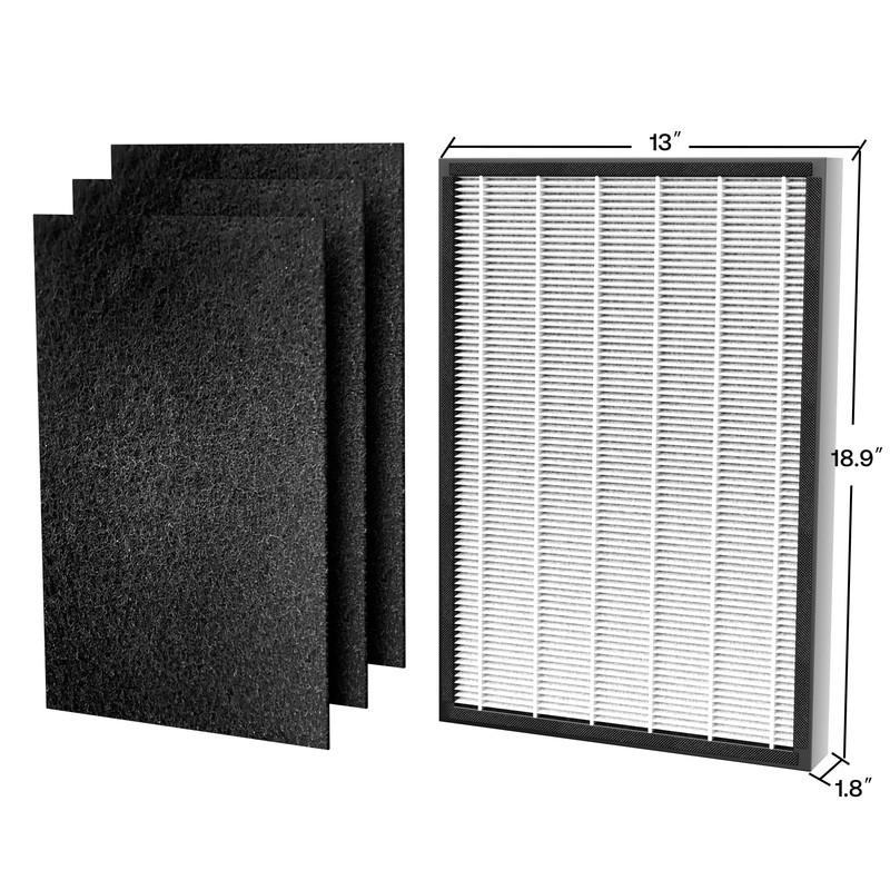 HEAPETS MPHELW-P339 Air Purifier Replacement Filters P339 Air Purifier, 3