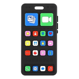 Baby Silicone Teething Toys, Phone and Keyboard Teether Toys for Toddlers 3-18 Months, Boys Girls Babies Teething Toy, Baby Chew Toy, Freezer BPA Free (PhoneKeyboard)