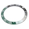 38mm Diameter GMT Watch Bezel Insert Ring Black Green Base