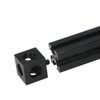 Zeberoxyz 8PCS Black Corner Bracket Cube with Screws 2020Series for