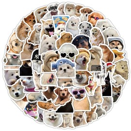 100PCS Small Size Dog Sticker, Aesthetics Cute Dogs Sticker for Teens, Waterproof Vinyl Funny Animal Pet Decals for Laptops Phones Mugs Skateboards